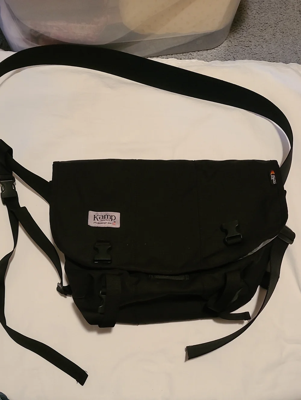 Kamp New York The Messanger Gear, Black USA Cordura Plus Bag Pack